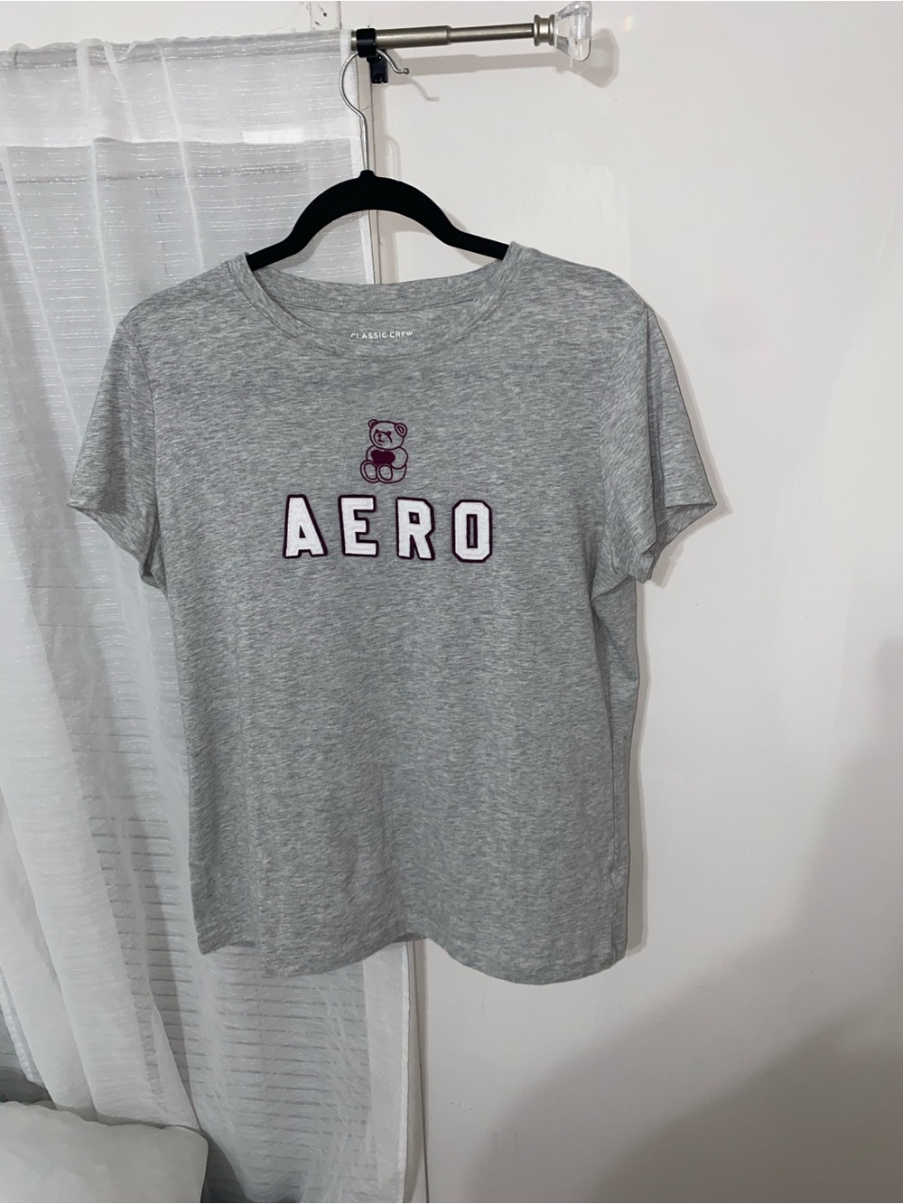 Aeropostale Light Grey Classic Crew Tee